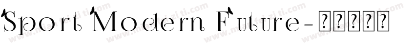 Sport Modern Future字体转换